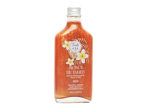 Huile bronzante pailletée 100ml