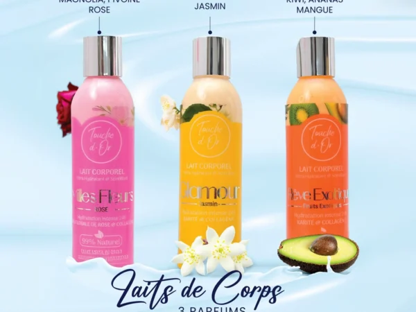 Collection de laits de corps rose jasmin exotique