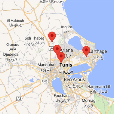 les localisations des points de vente touche dor